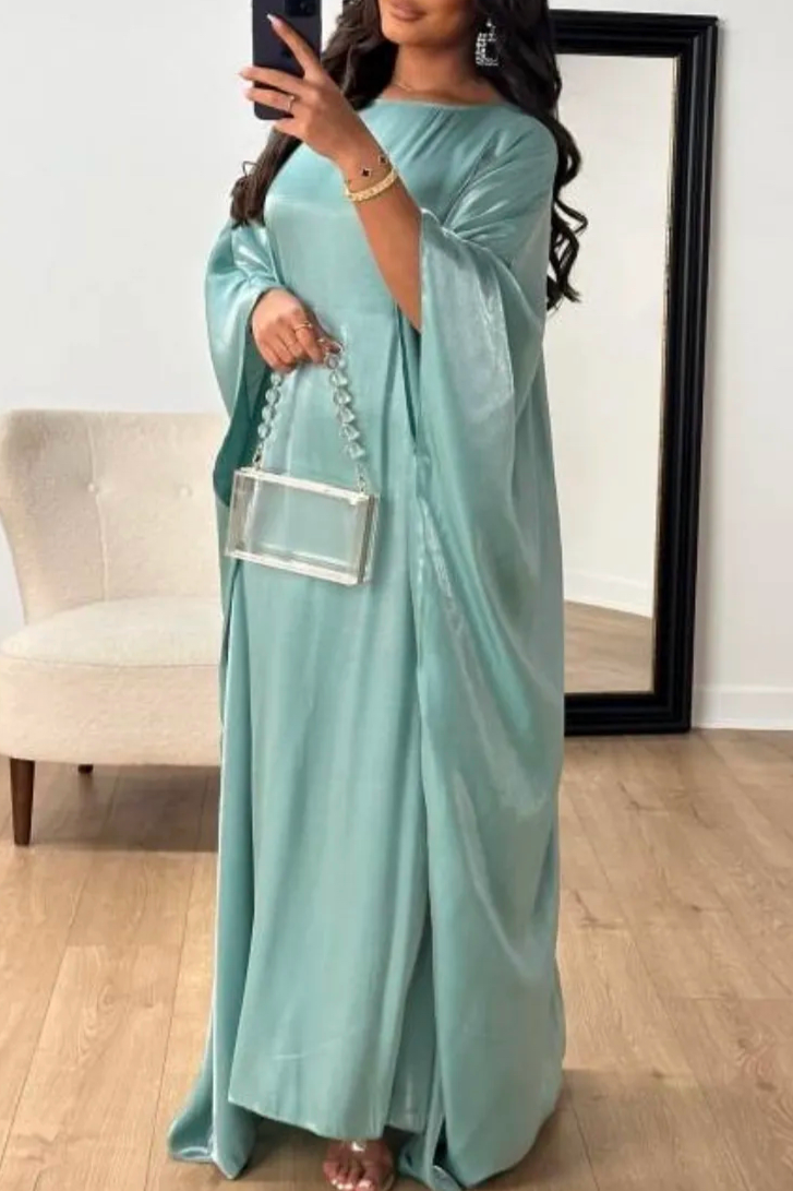 Graceful Essence - Mint Blauw Abaya