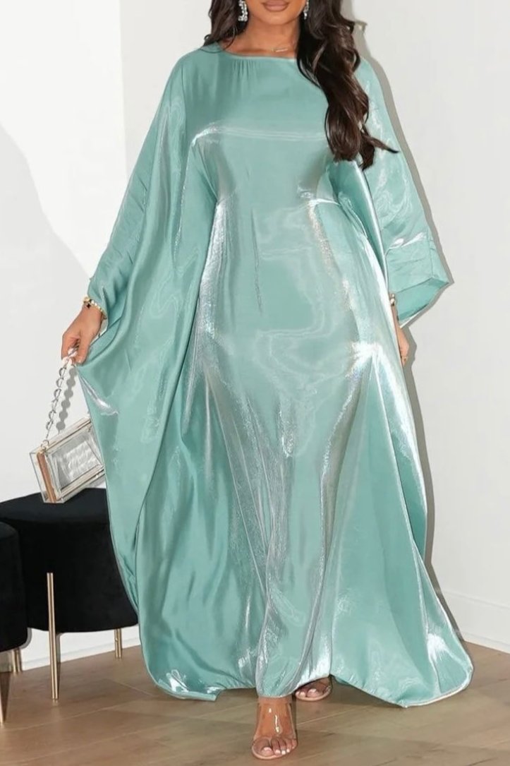 Graceful Essence - Mint Blauw Abaya