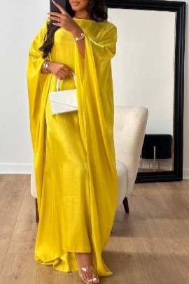 Graceful Essence - Geel Abaya
