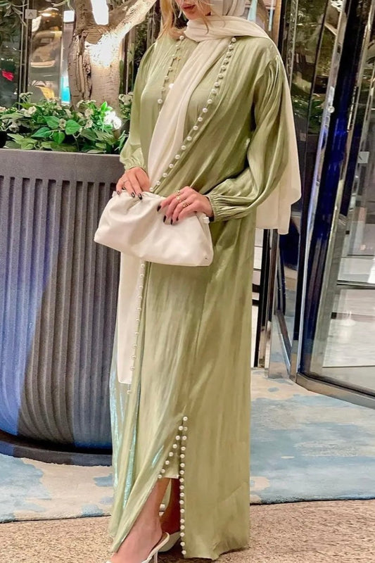 Serene Elegance - Groen Abaya